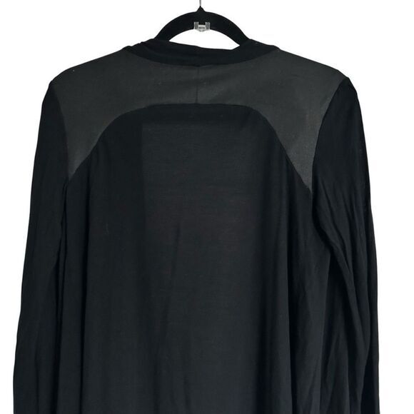 Zara W&B Collection Thin Kimono‎ Faux Leather cardigan size Medium - Picture 7 of 7